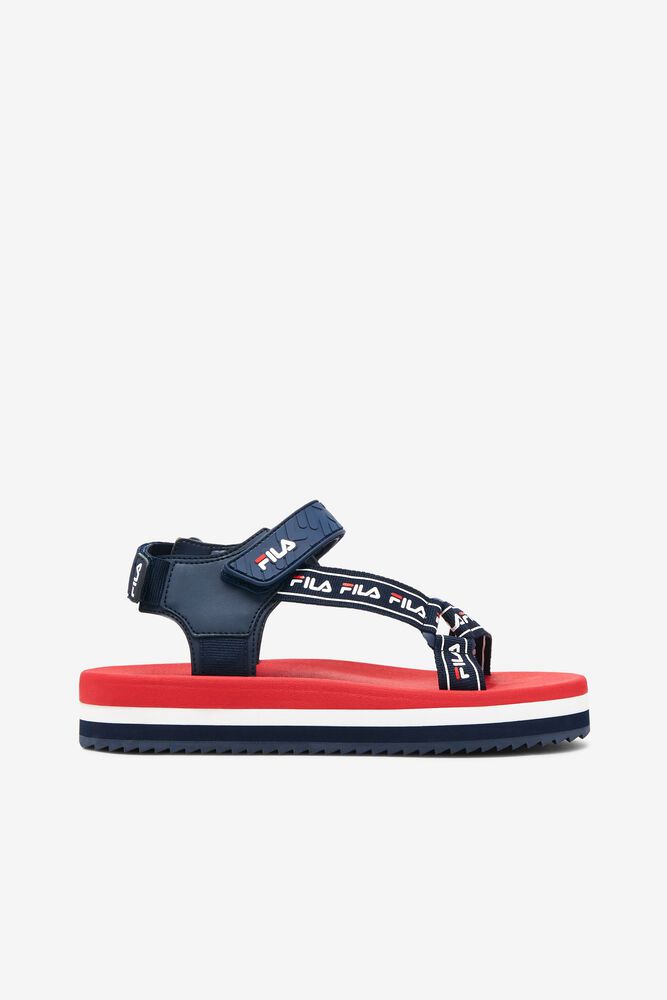 Fila Spettro Navy/Red Sandals Womens - NZ 85461-XORA